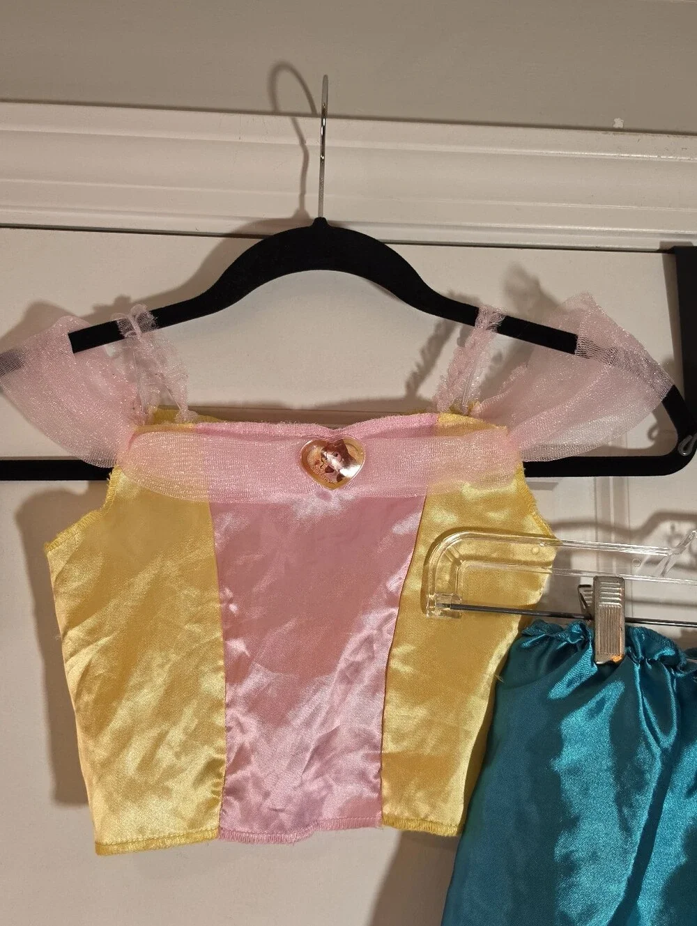 Disney Girls' Colorful Princess Costume Set - Pink, Yellow, Purple, Teal 4-6X